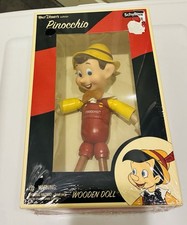 Walt Disney Authentic Pinocchio Wooden Doll Made By Schylling NRFB