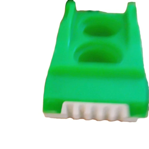 Vintage Fisher Price Little People GREEN w/ WHITE CAR VEHICLE One Seater #2