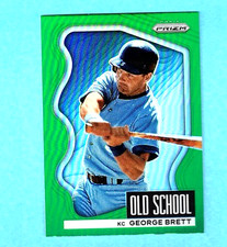 George Brett 2022 Panini Prizm Old School Green Prizm #OS8 HOF C43