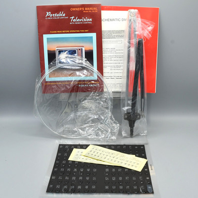 Vintage TV Antenna Rabbit Ears Owners Manual Radio Shack Realistic Television