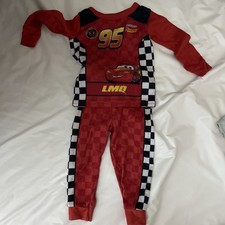 Lighting McQueen 2 Pc PJ Set Boys Size 2T Disney Long Sleeve
