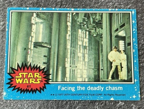 Facing the Deadly Chasm #41 1977 Topps Star Wars