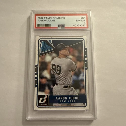 2017 Panini Donruss - Rated Rookies Aaron Judge #38 (RC) New York Yankees PSA 8!