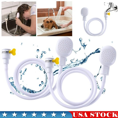#ad #ad 1 2Set Sink Spray Rubber Hose Sink Hose Attachment for Faucet Portable for Pets $10.27