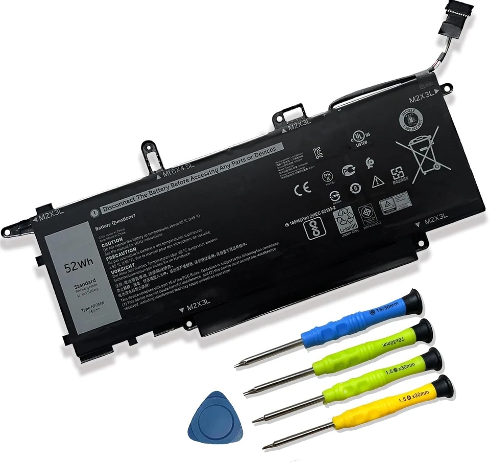 Batería de 4 celdas de 7,6 V 6500 mAh para Latitude serie 7400 9410 Foto 3 de 4