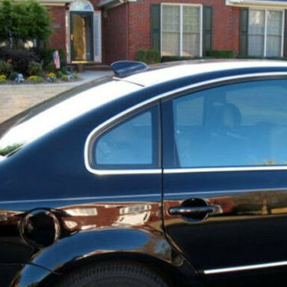 Universal Shark BLACK Fin Car Roof Antenna Radio FM/AM Signal Aerial Accessories