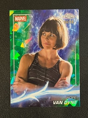 Hope Van Dyne 2025 Topps Chrome Marvel Studios Sapphire Green /99