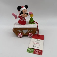 Hallmark Minnie Mouse Disney Christmas Express Train Music Motion -- NEW