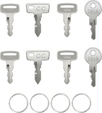 Universal Golf Cart Key Set 8 Replacement Keys for EZGO, Club Car, Yamaha 4 K
