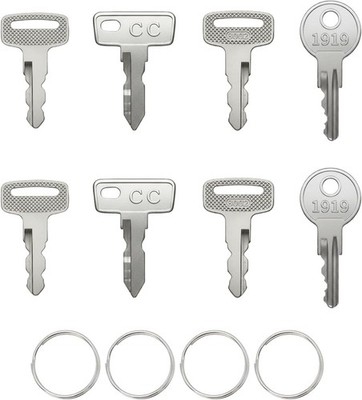 Universal Golf Cart Key Set   8 Replacement Keys for EZGO, Club Car, Yamaha+ 4 K