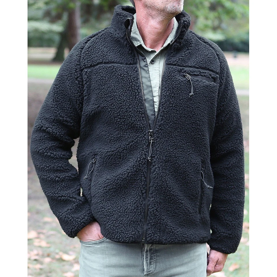 Brandit Teddyfleece Jacke S-5XL Outdoor Faserpelzjacke Jagd Fleece Plüschjacke - Bild 2 von 4