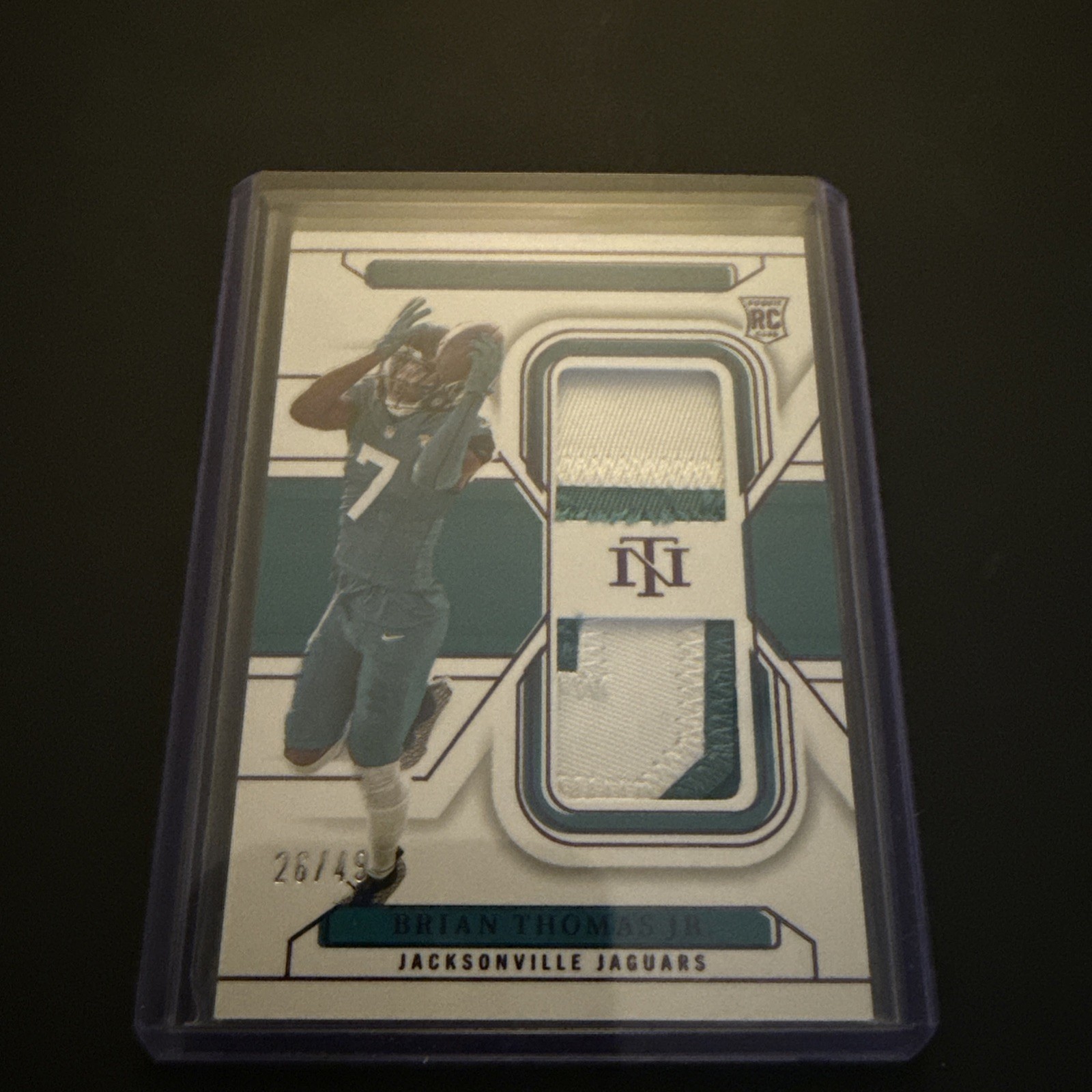 2024 National Treasures Brian Thomas Jr. Rookie Dual RC Patch Purple #/49 🔥