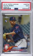 2018 Topps Chrome Update Target Exclusive Shane Bieber #HMT59 PSA 9 MINT 0br2