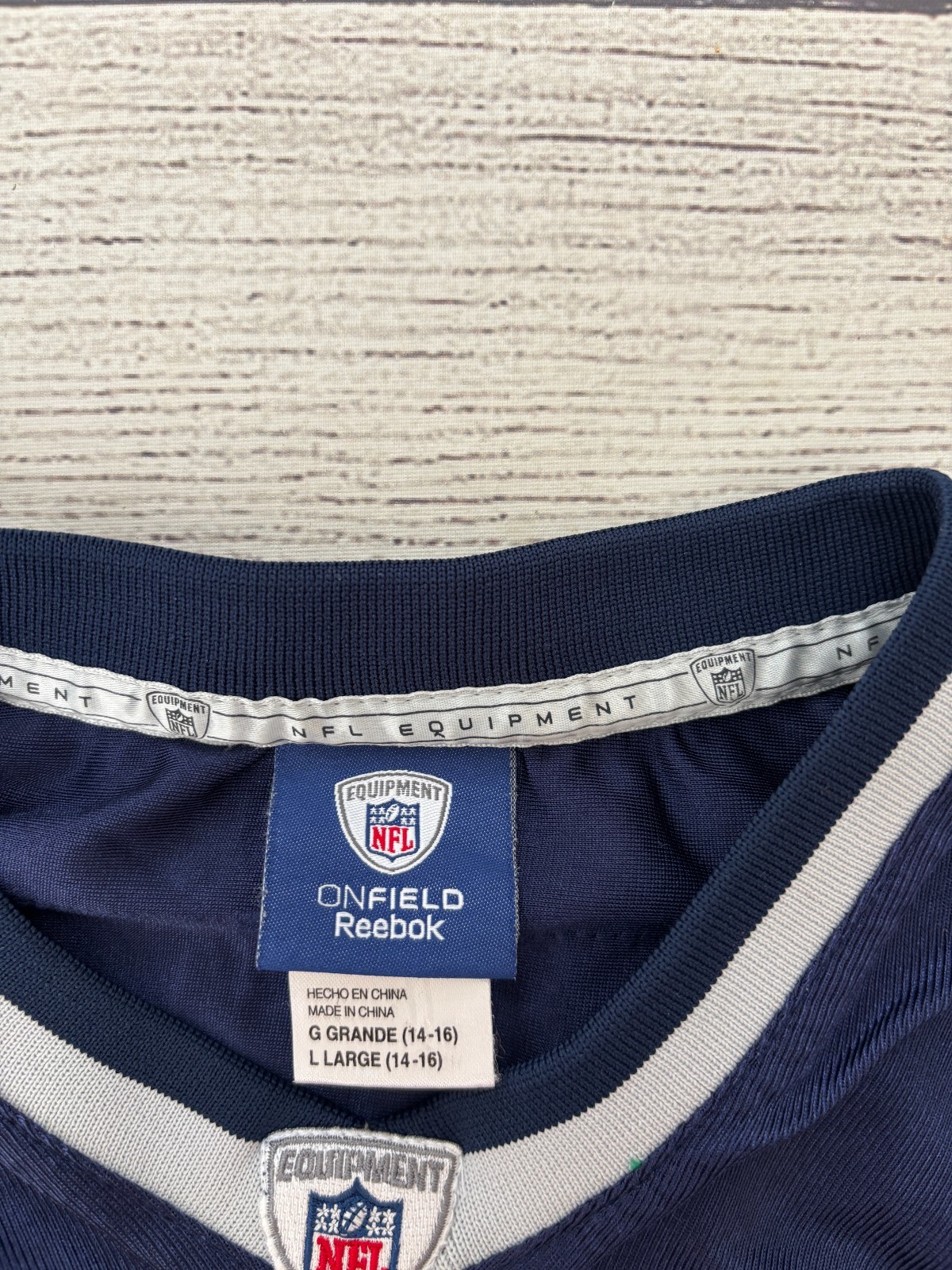 WES WELKER #83 NEW ENGLAND PATRIOTS Youth Large Reebok On Field NFL Home Jersey thumbnail 5