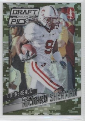 2015 Panini Prizm Collegiate Draft Picks Camo /199 Richard Sherman #86 2d7