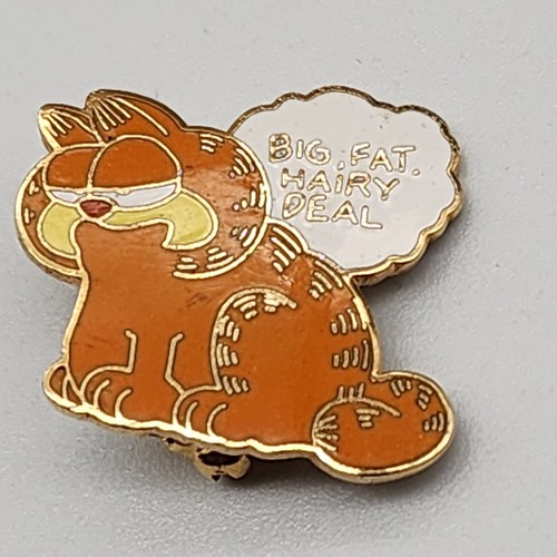 1978 Garfield Enamel Pin Big, Fat Hairy Deal by Kat's Meow Vintage