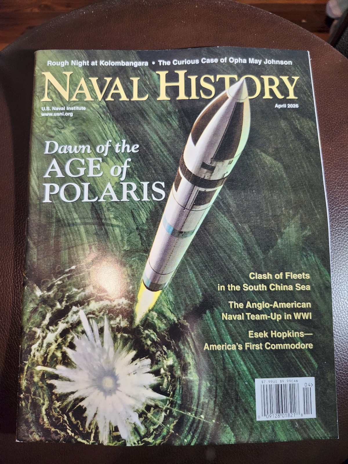 Naval History Magazine April  2026 Dawn Of The Age Of Polaris