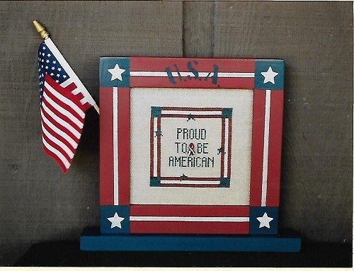 Poppy Creations Cross-Stitch Pattern - Proud to be American