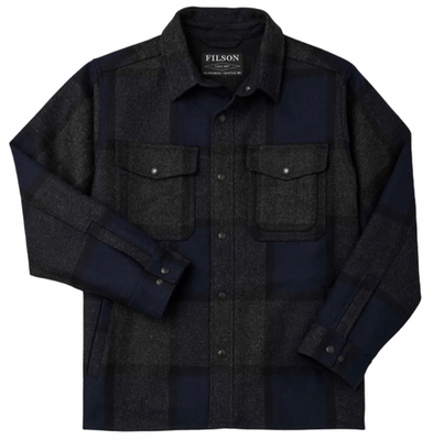 Filson Mackinaw Wool Jac Shirt - XXL - 20232893 Navy Charcoal Gray