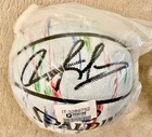 Dennis Rodman Autographed Spalding Official MARBLE Basketball with COA - RARE!