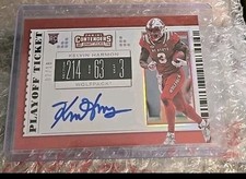 2019 Contenders Draft Picks Kelvin Harmon rookie on card autograph 2/18 WOLFPACK. rookie card picture