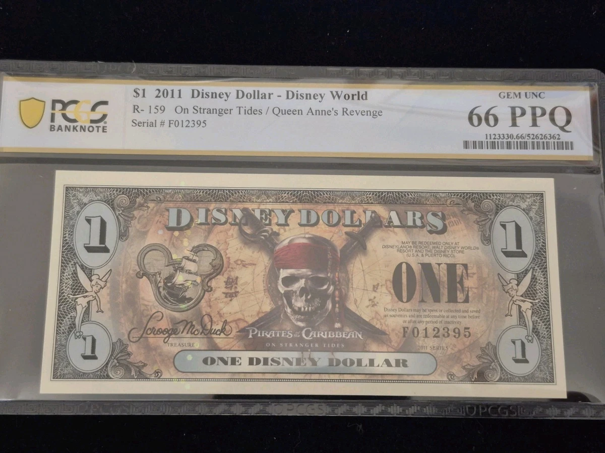 Pirates of the Caribbean Disney Dollars (1968-Now) for sale | eBay