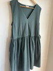 Gorman Beacon Dress Textured Cotton Slate Size M