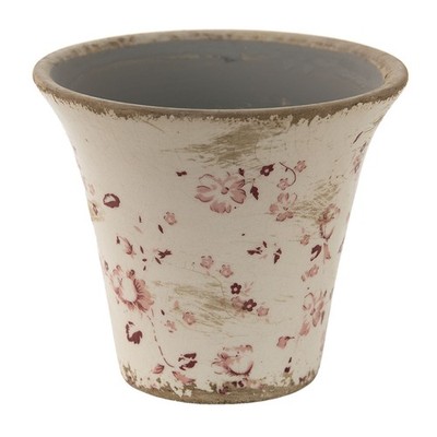 6CE1418 Blumentopf Übertopf Pflanztopf Ø 12*11 cm Clayre & Eef