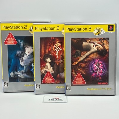 Lot 3 Fatal Frame Zero 1 2 3 Best Ver Set PS2 Japan Import CIB Crimson Butterfly