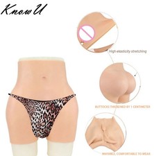 Silicone Pants Thicken Hip Shaping fake panty Vagina Underwear For Crossdresser