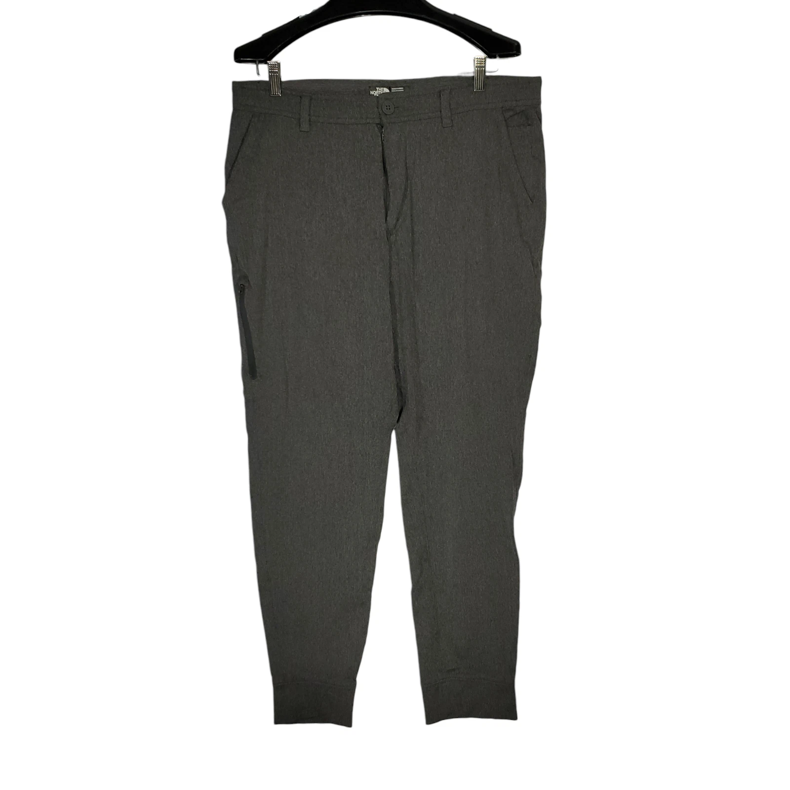 The North Face Jogger Chino Pants Men's 34 Heather Gray Nylon Blend Flat-Front