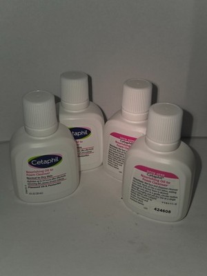 Lot of 4 1oz Cetaphil Nourishing Oil to Foam Cleanser Travel Size