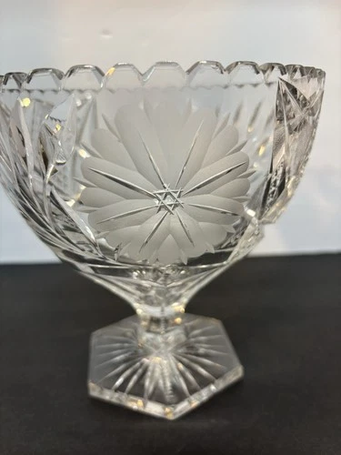 vintage Waterford crystal compote pedestal serving bowl