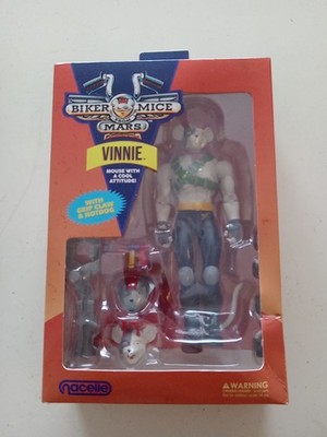 ACTION FIGURE Biker Mice from Mars Vinnie Cyborg Mouse Grip Claw Hot Nacelle NEW