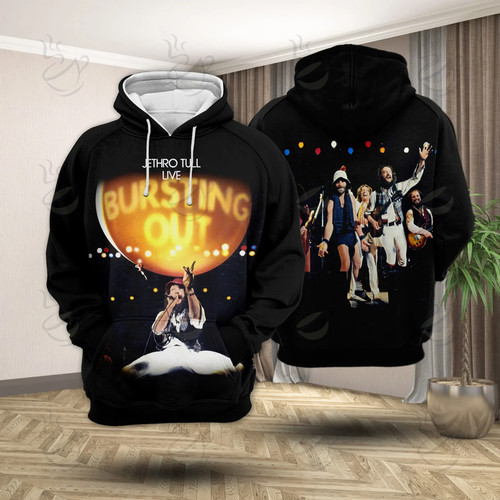 T-shirt Homme Jethro Tull Noir - Taille S à 5XL - Coton - Neuf Avec étiquette