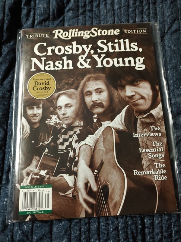 Crosby Stills Nash & Young Rolling Stone June 2023 Magazine