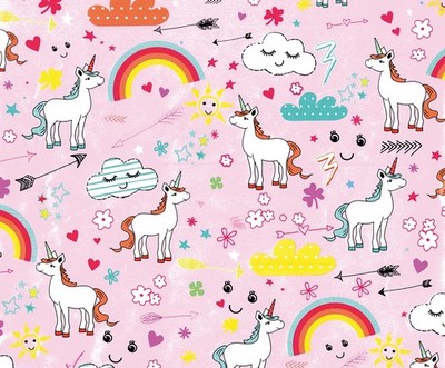 Geschenkpapier - Röllchen - 70x150 cm - BSB - Einhorn