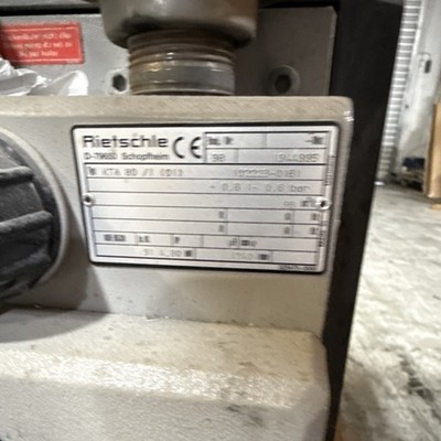 Rietschle KTA 80-7 Vacuum Pump Assembly w/ Electric Motor Vacuum Type