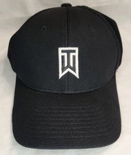 Tiger Woods Hat Nike One SQ L/XL Stretch Fit Golf Cap Black