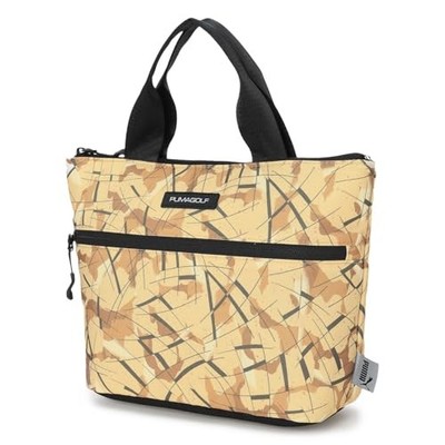 PUMA Round Tote Bag for Golf LEOCAMO AOP Insulated Drawstring Round Bag Pebble