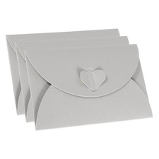 Gift Card Envelopes 12 Pack Heart Shaped Clasp Small Gift Cards Holder Mini E...
