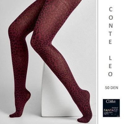 Conte Leo Lycra unverschämte Qualität blickdichte Strumpfhose 50 DEN Tattoo...