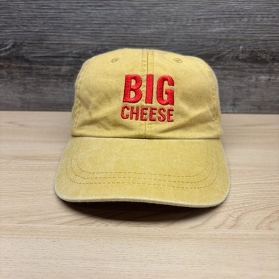 Big Cheese Hat Cap Strap Back Yellow Murrays Nantucket Island Preppy Logo
