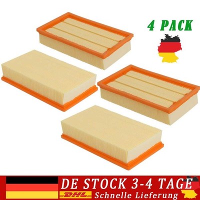 4PCS Flachfilter für Kärcher NT 35/1 45/1 55/1 TACT Te M + Ap + BS 6.904-367.0