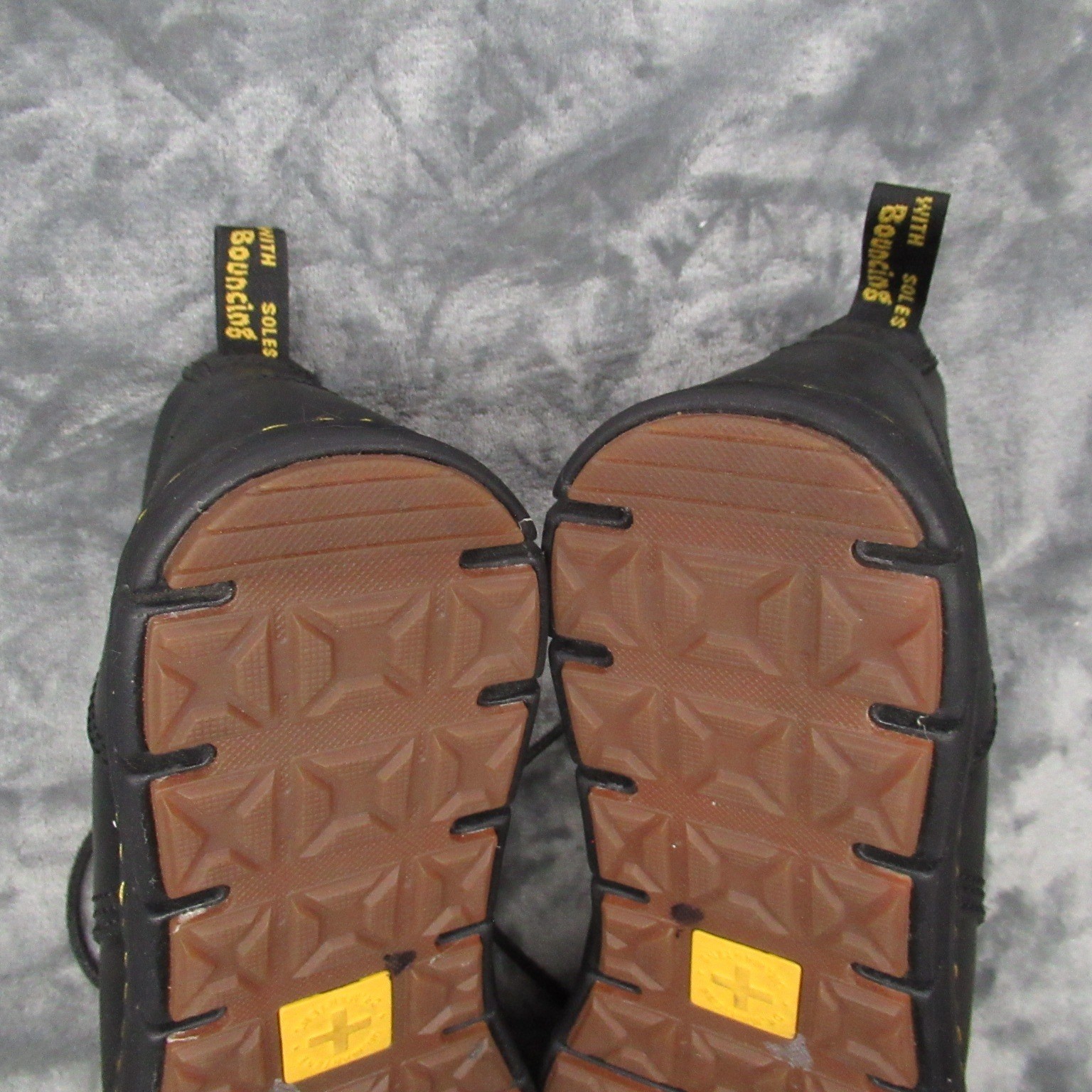 Dr Martens Rhodes Chukka Boots Mens 12 Black Leather Lace Up Chunky Casual