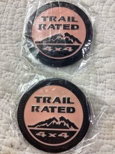 2 Trail Rated 4x4 Emblem Badgesjeep Latitude Or Trailhawkhot Pinkadhesivenip