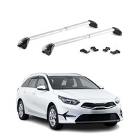 DachträGer GrundtäGer FüR Kia Ceed III Kombi 2019-2026 100Kg Alu Silber ABE