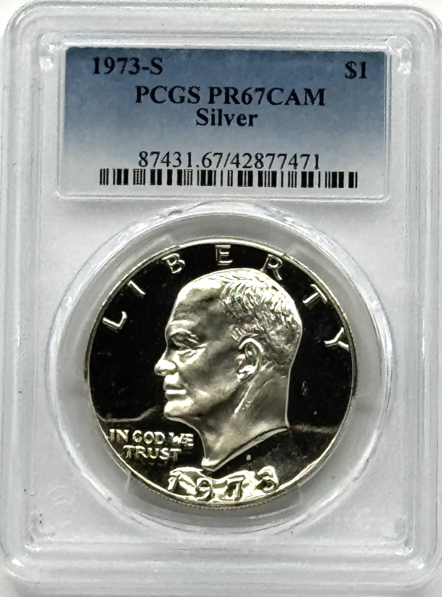 Uncirculated Silver 1973 Eisenhower Dollars (1971-1978) for sale