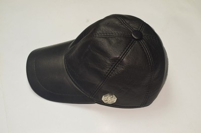 Stefano Ricci Men's Leather Baseball Cap Hat