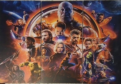 Marvel Avengers Wandbild XXL   3-teilig   97 × 62 cm